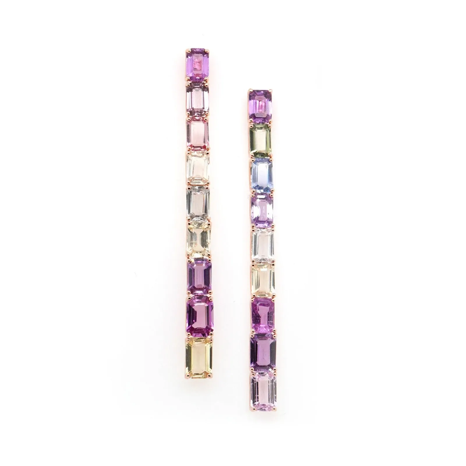 12.31 cts Fancy Pink Sapphire Earrings