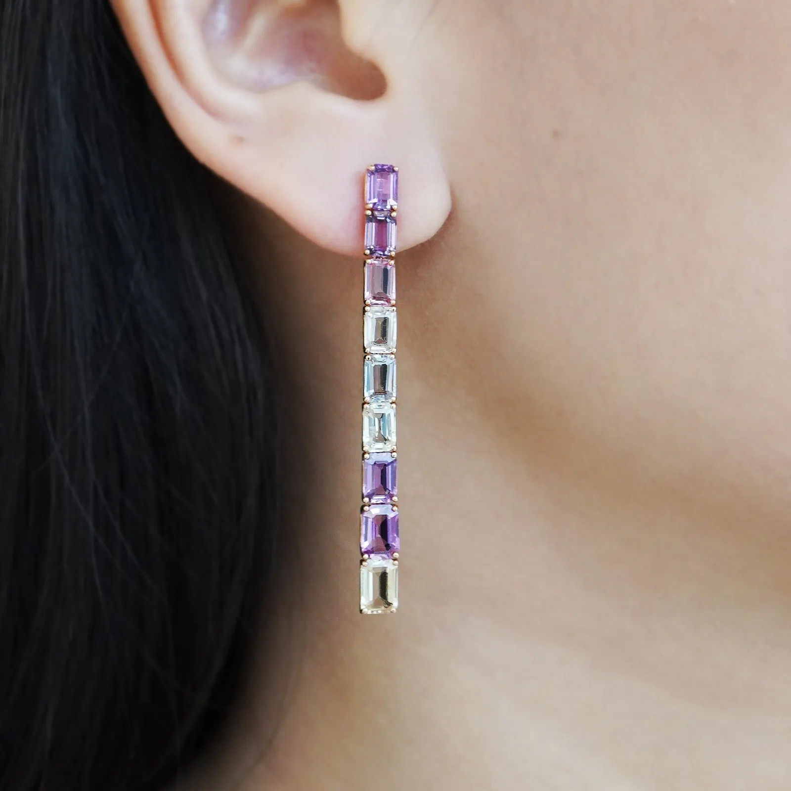 12.31 cts Fancy Pink Sapphire Earrings