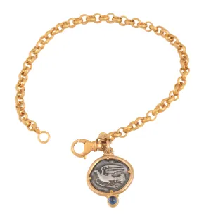 Ancient Greek Coin Charm Bracelet