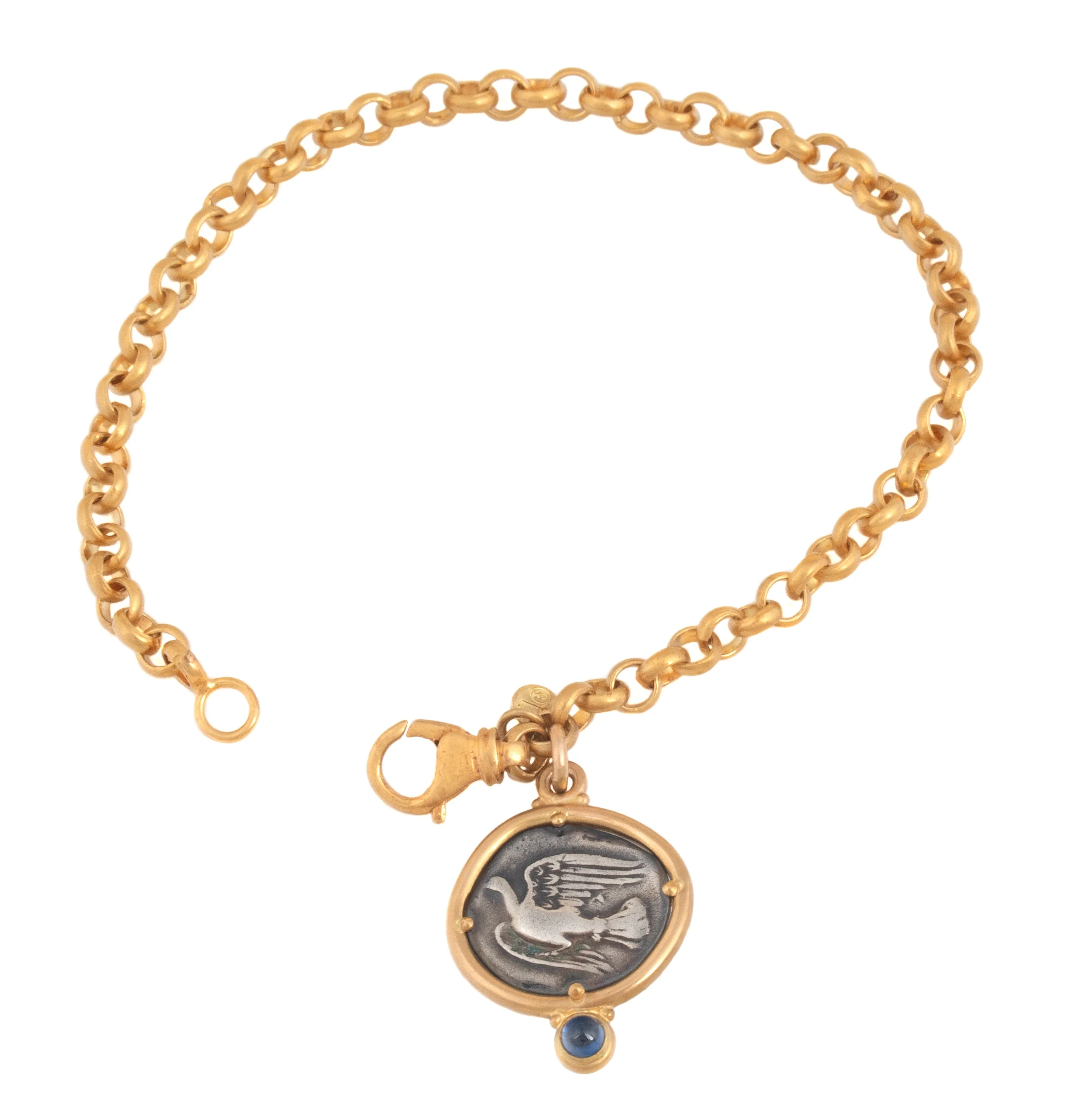 Ancient Greek Coin Charm Bracelet