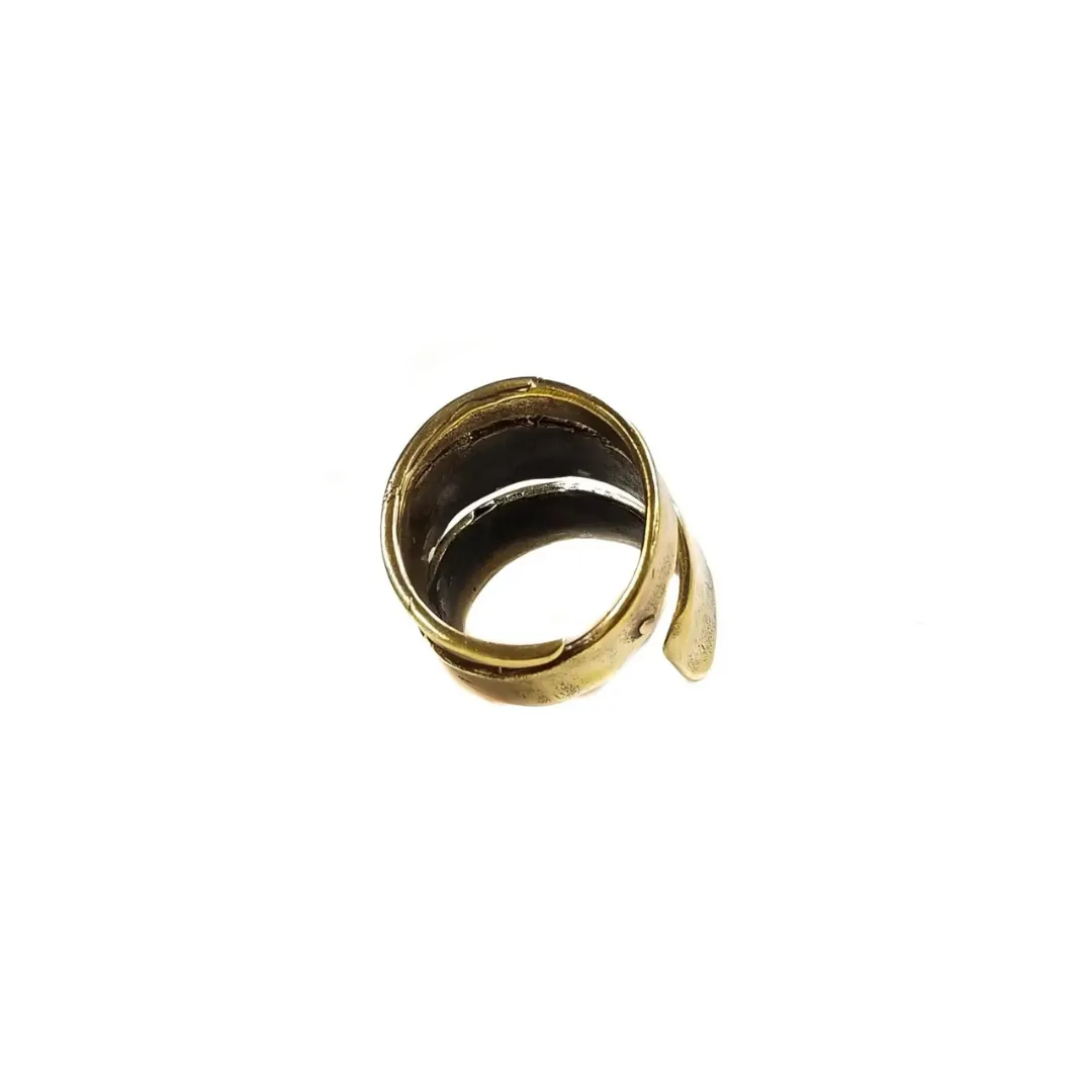 Antique Bronze Wrap Adjustable Ring