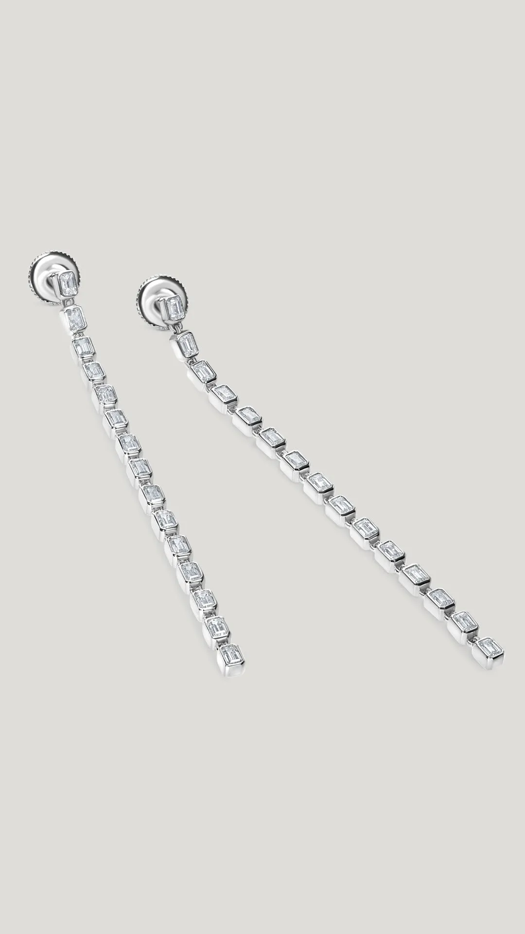 Baby Cassidy Earrings White Gold Plated