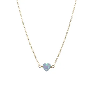 bara boheme | "HEART" Opal Medium Necklace