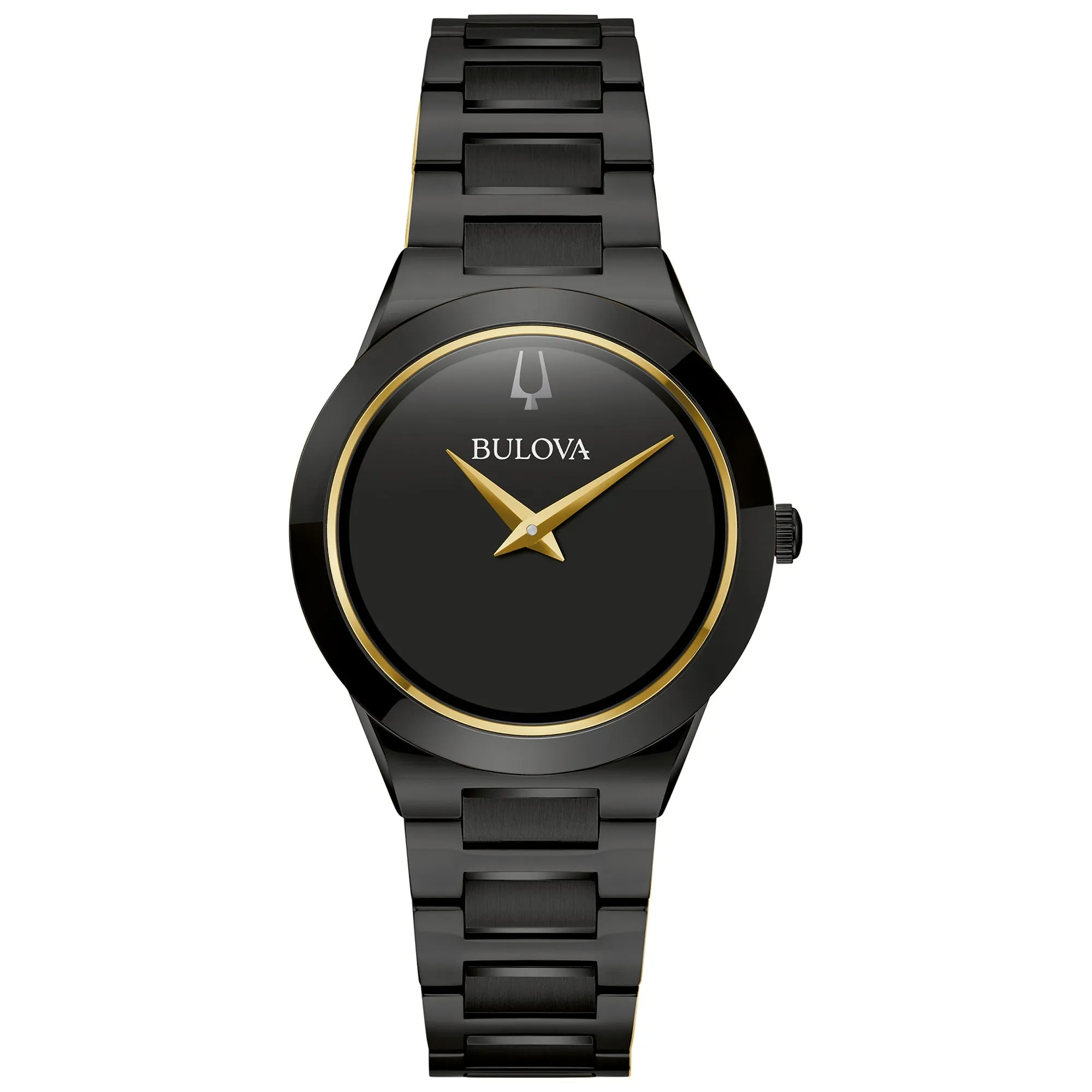Bulova Millennia Black Dial Black Ion-Plated Stainless Steel Bracelet 32mm - 98L314