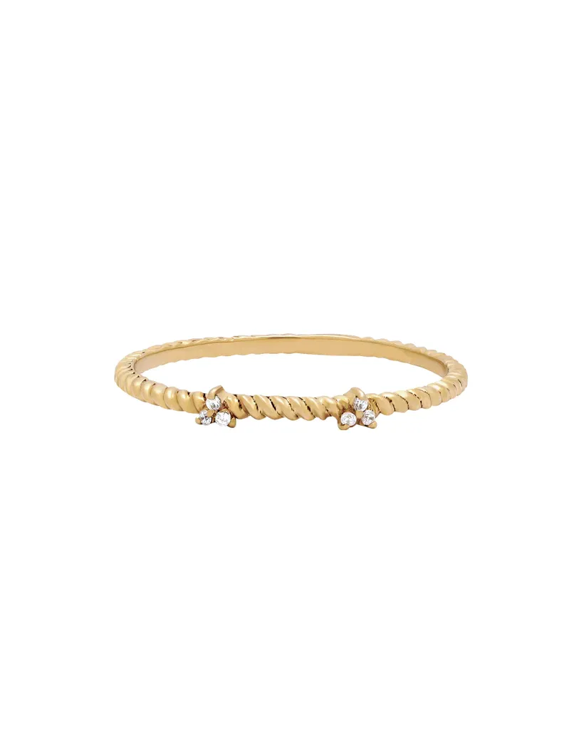 Cassia Solid Gold Stacking Ring