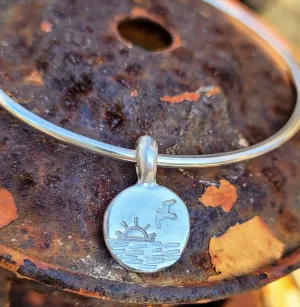 Coastal Sunrise Charm Bangle