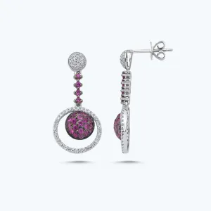 Colorful Diamond Earring