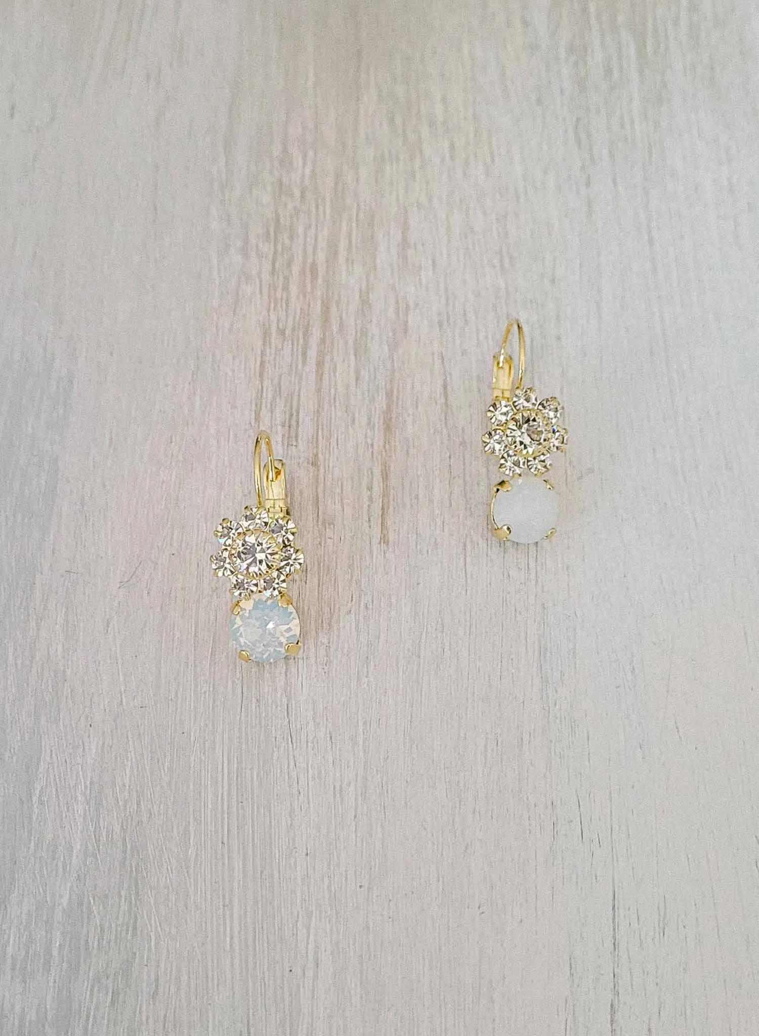 Crystal blossom drop earrings - Style #2384