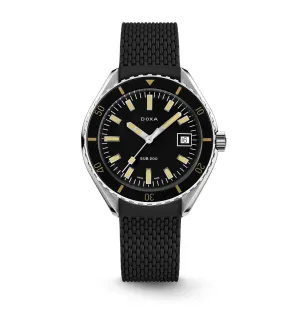 DOXA Sub 200 Sharkhunter Rubber Small - 799.10.101.10