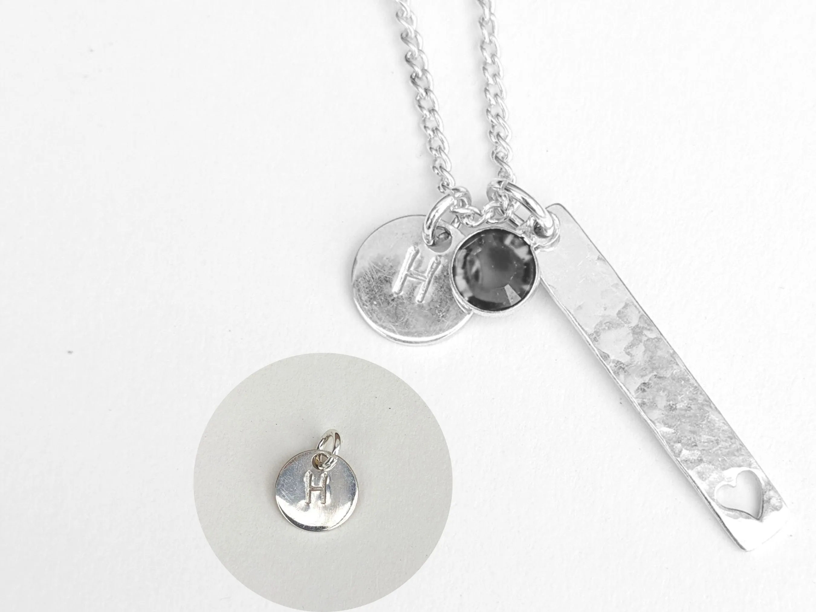 February Birthstone Minimalist Necklace// Swarovski Amethyst pendant, February Aquarius Pisces birthday gift