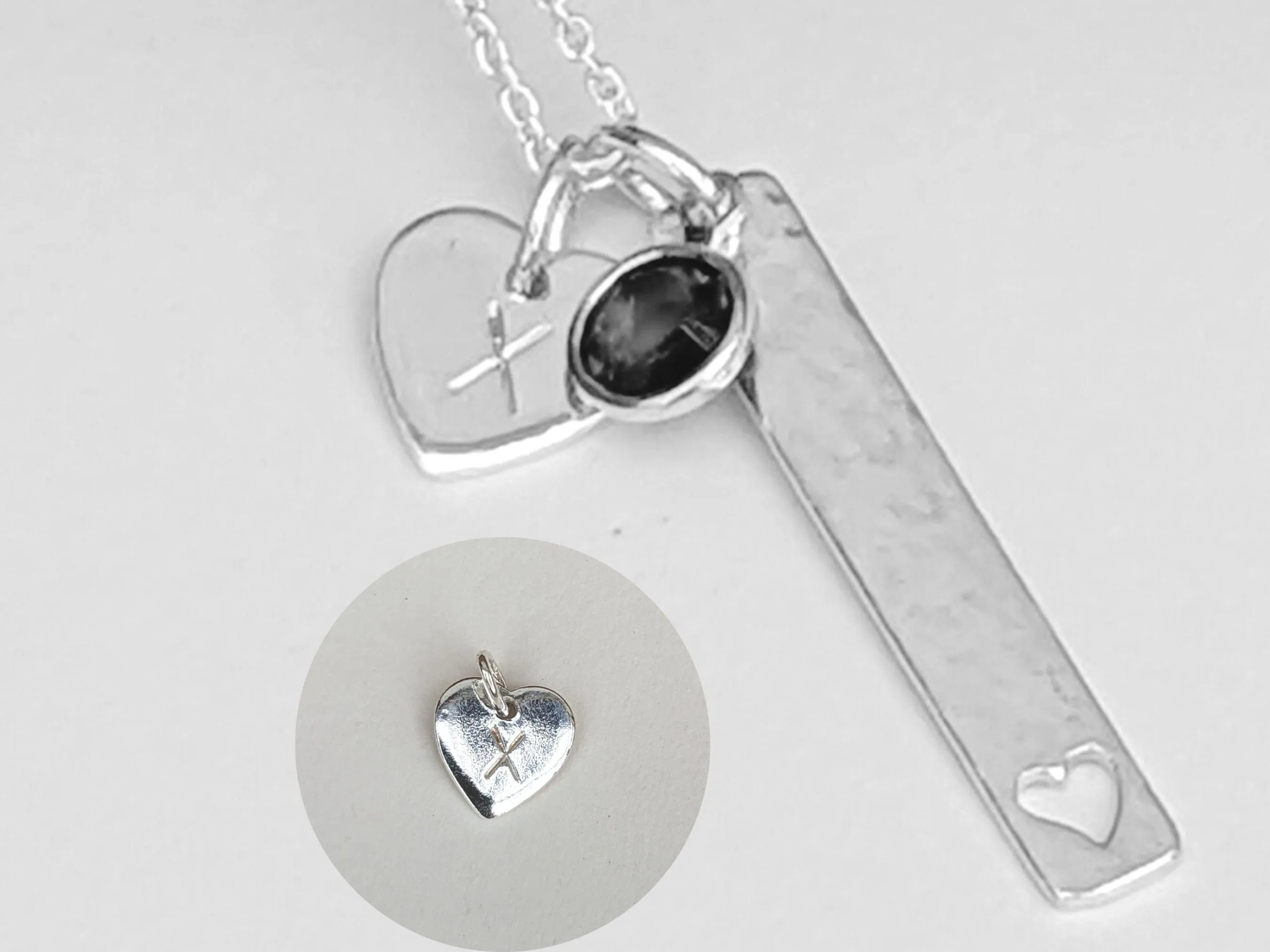 February Birthstone Minimalist Necklace// Swarovski Amethyst pendant, February Aquarius Pisces birthday gift