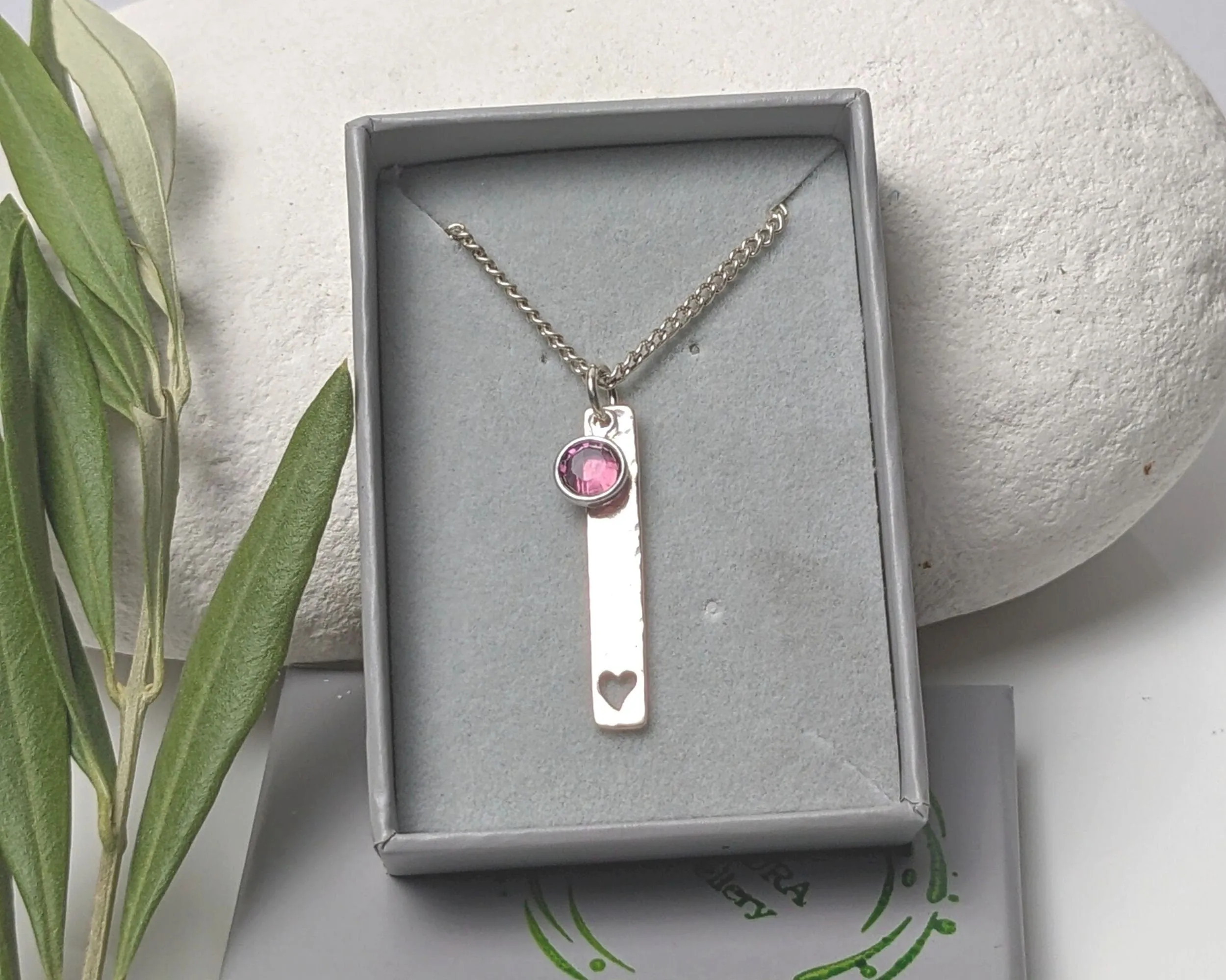 February Birthstone Minimalist Necklace// Swarovski Amethyst pendant, February Aquarius Pisces birthday gift