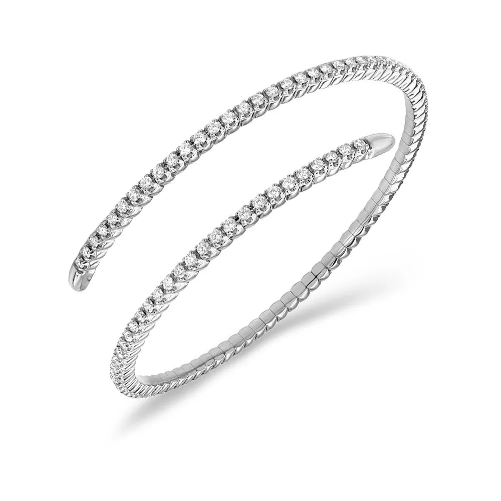 Helix Diamond Bangle