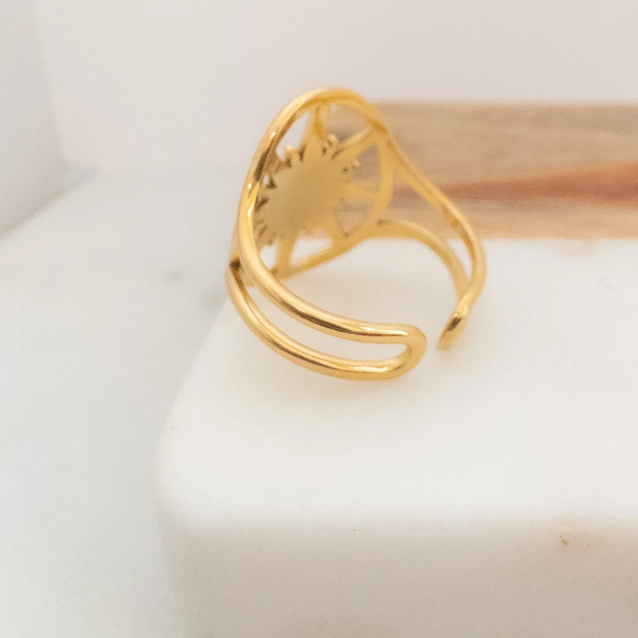 Malachite North Star Ring