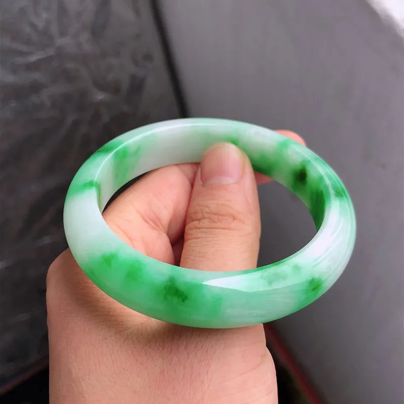 Natural Jade Bangle Jadeite Bangle Internal Diameter 56.5mm NBE053