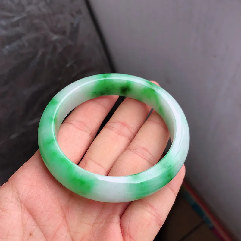 Natural Jade Bangle Jadeite Bangle Internal Diameter 56.5mm NBE053