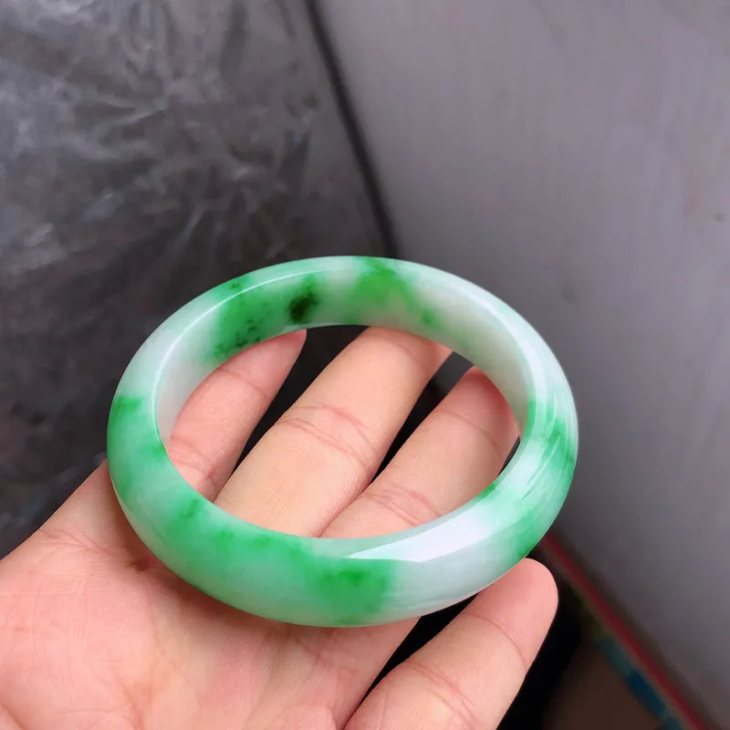 Natural Jade Bangle Jadeite Bangle Internal Diameter 56.5mm NBE053