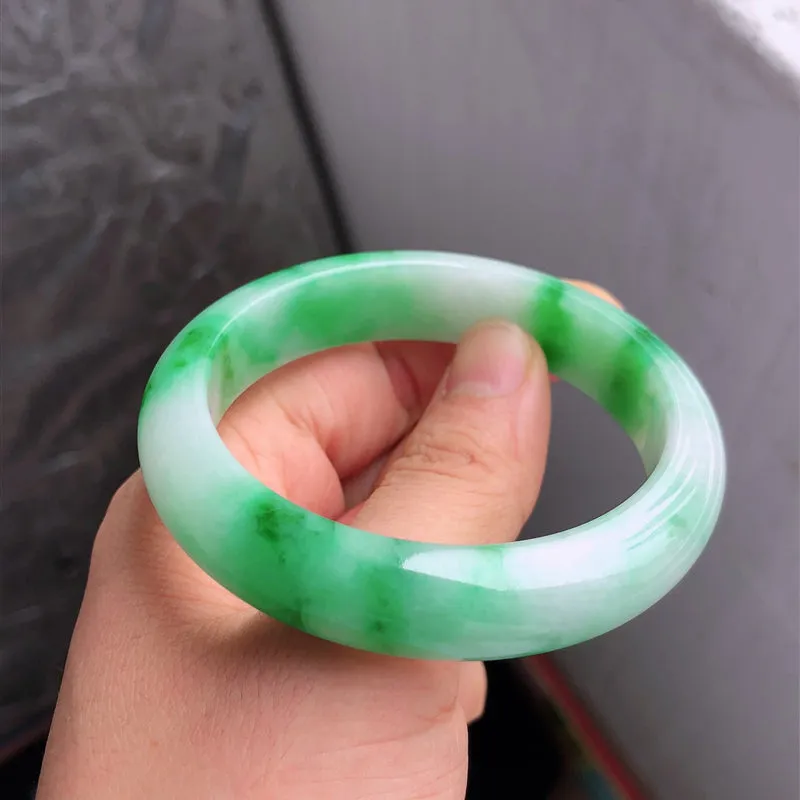 Natural Jade Bangle Jadeite Bangle Internal Diameter 56.5mm NBE053