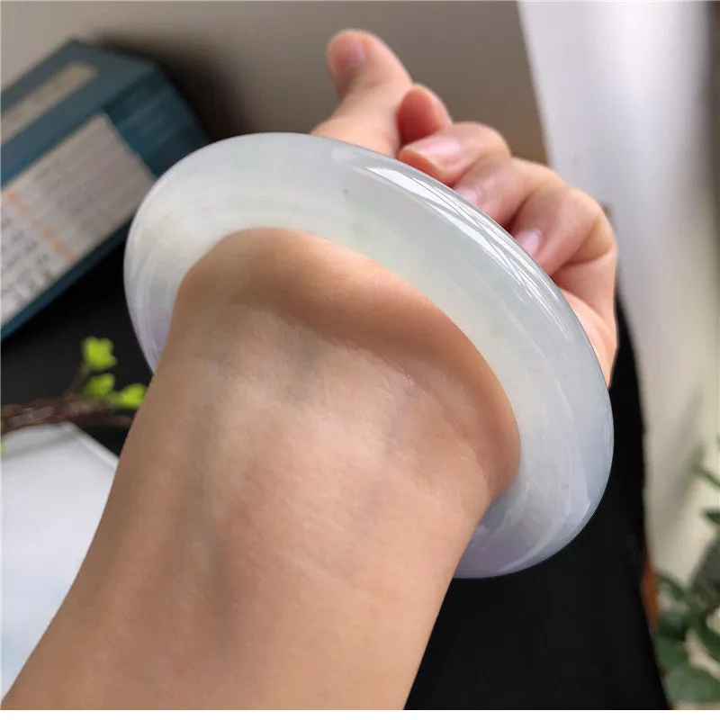 Natural Jade Bangle Jadeite Bangle Internal Diameter 57.3mm B8010548