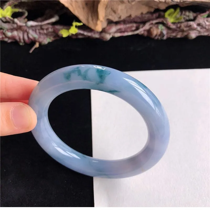 Natural Jade Bangle Jadeite Bangle Internal Diameter 57mm 1R41025