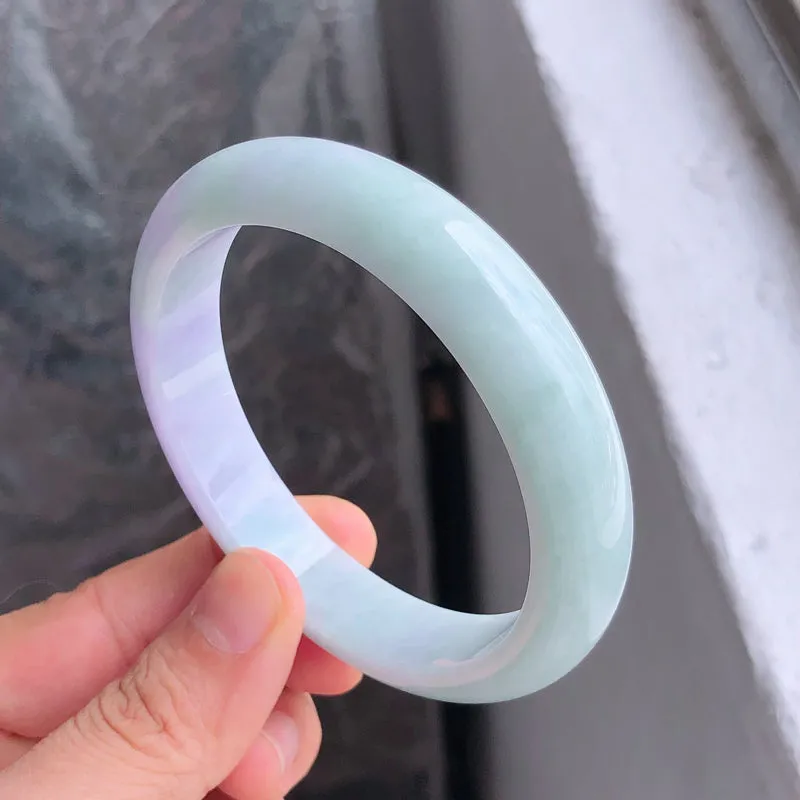 Natural Jade Bangle Jadeite Bangle Internal Diameter 59.3mm NBE081