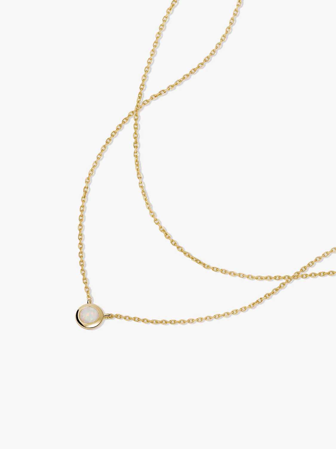 Opal Gold Layered Necklace