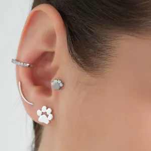 Opal Paw Titanium Helix Earring