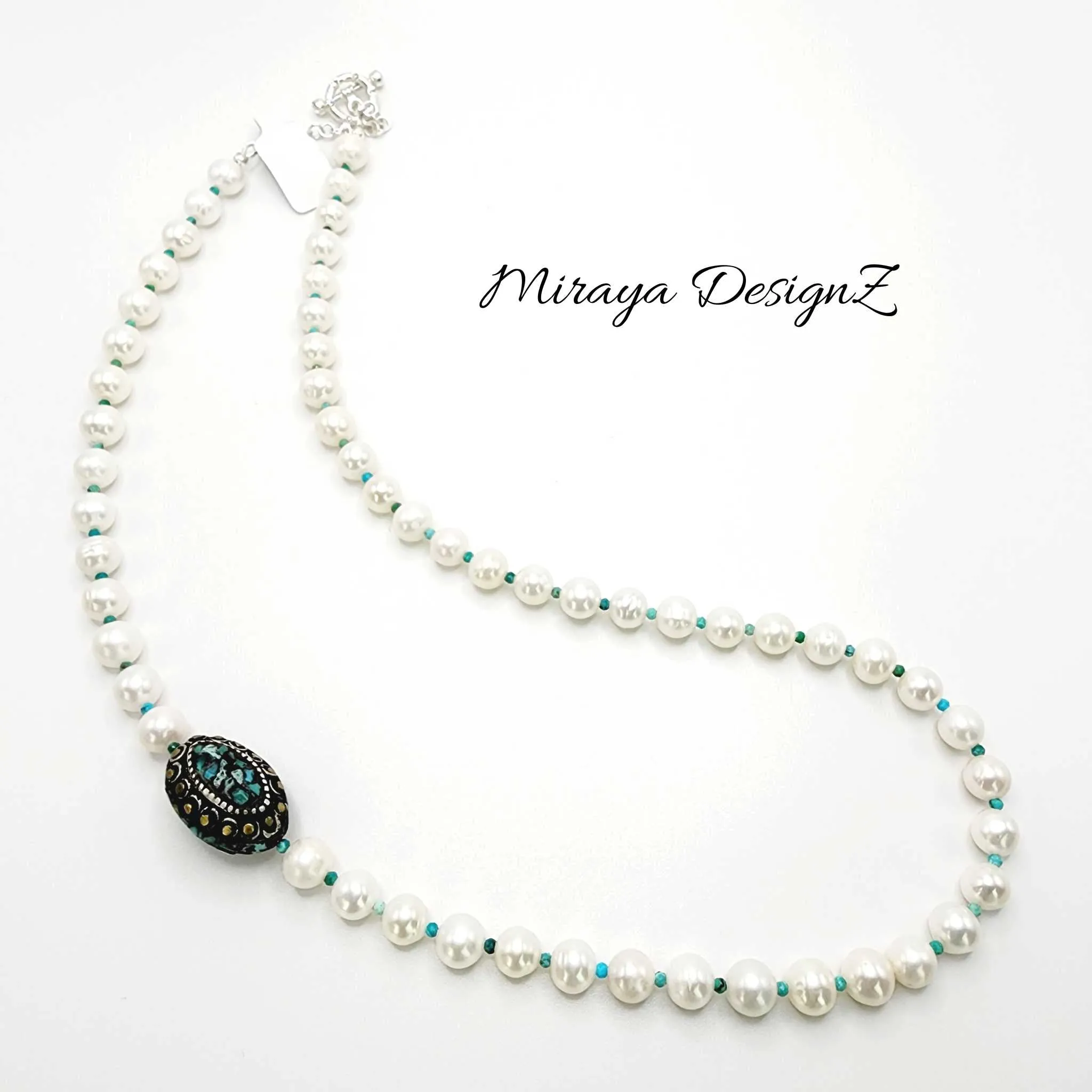 Pearl and Turquoise Necklace