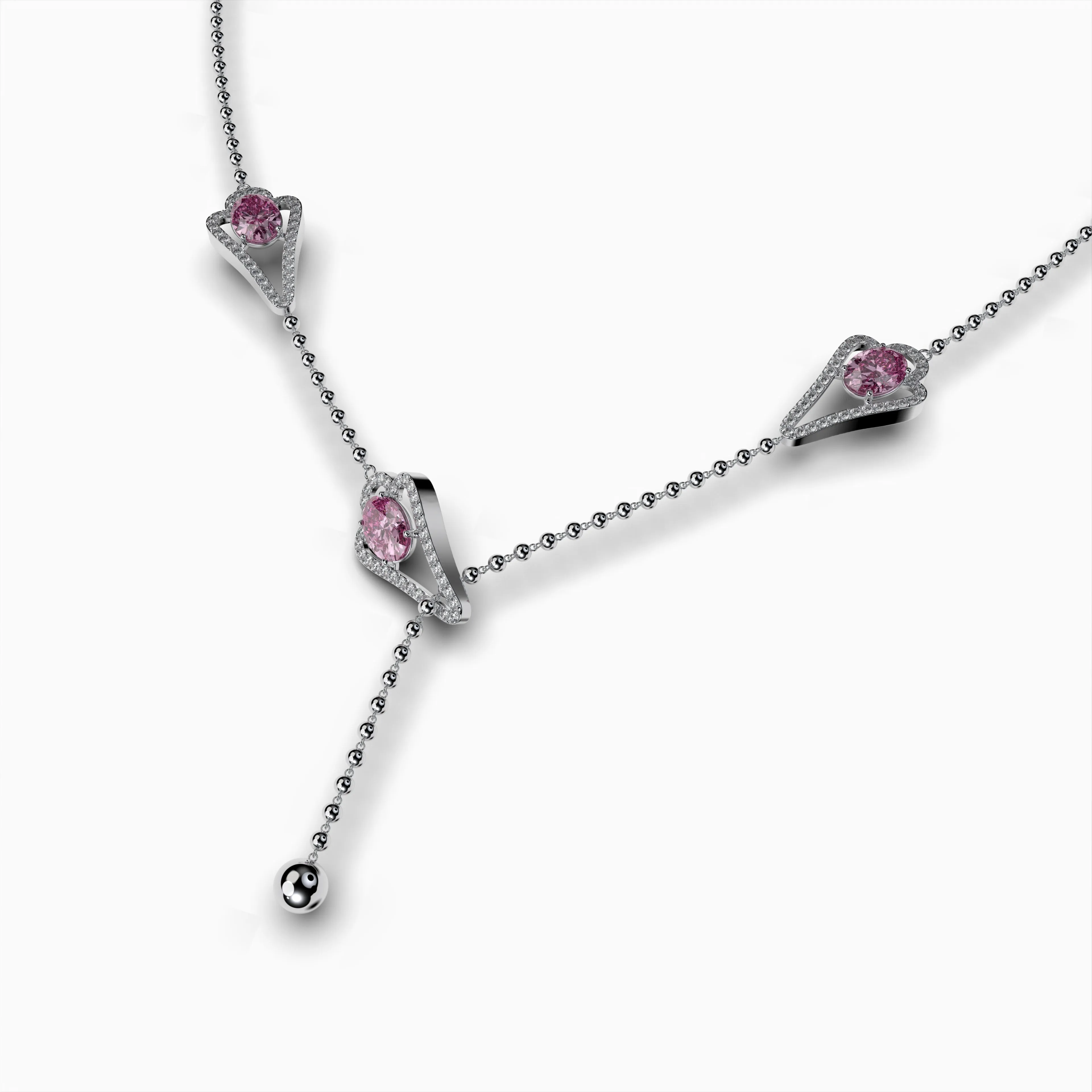Pink Amethyst Necklace - Claire