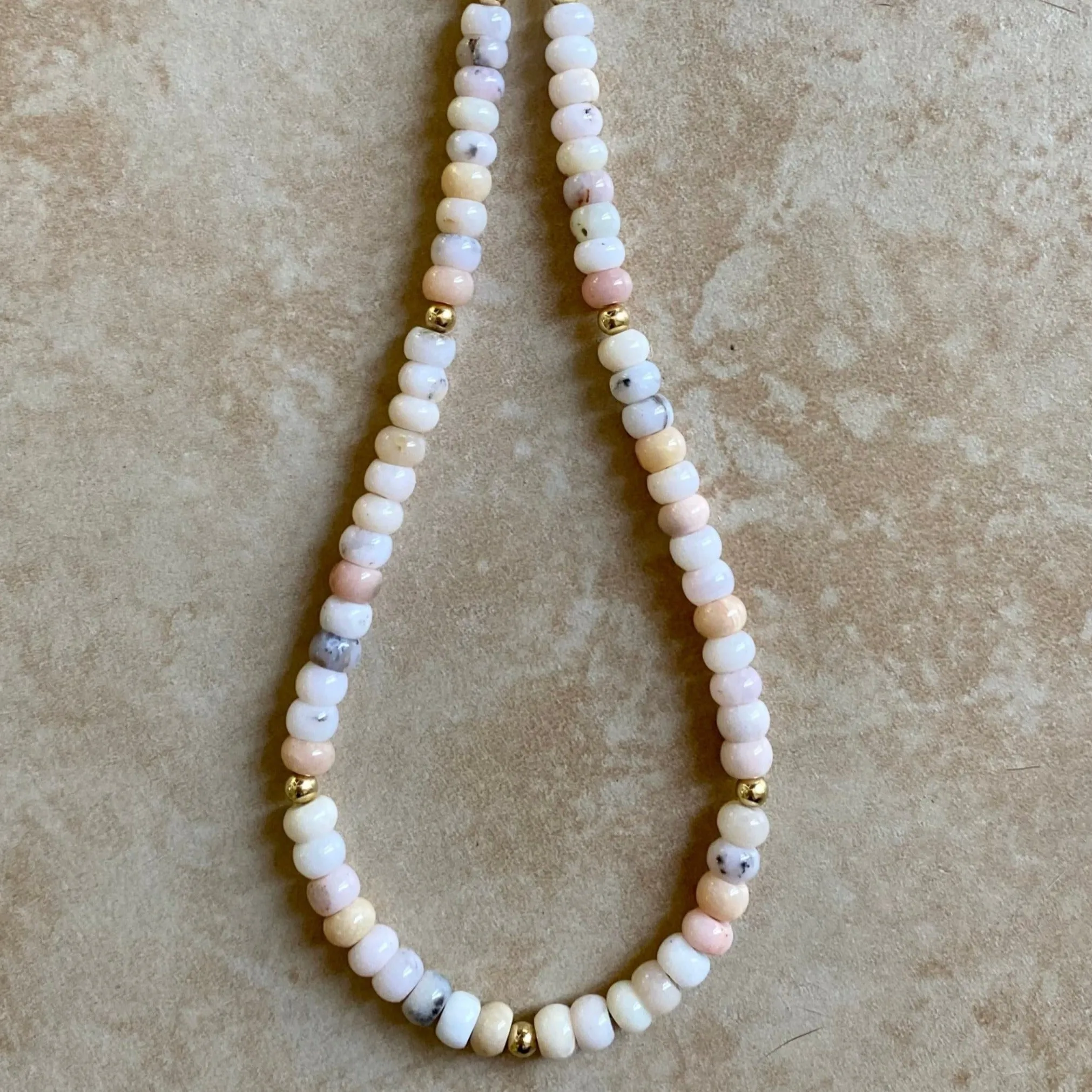 Pink Opal Necklace - Soraya