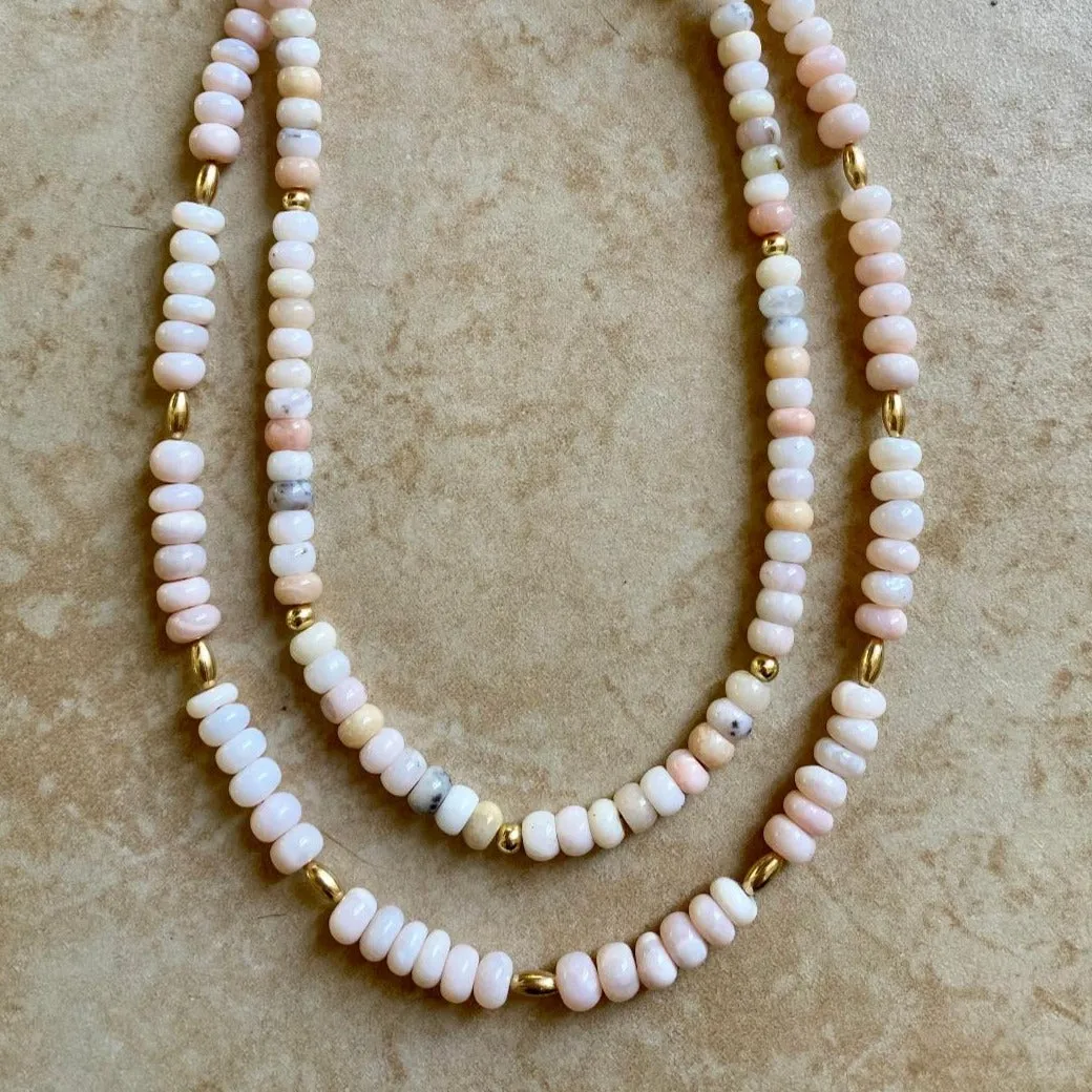 Pink Opal Necklace - Soraya