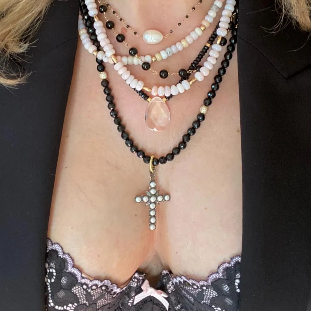 Pink Opal Necklace - Soraya