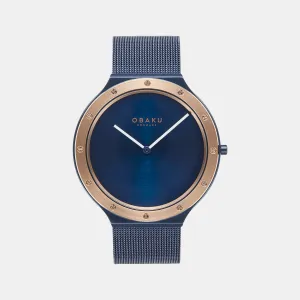 Quartz Men Blue Analog Stainless Steel Watch V285GXSLML
