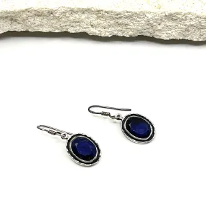 Raw Sapphire Earrings