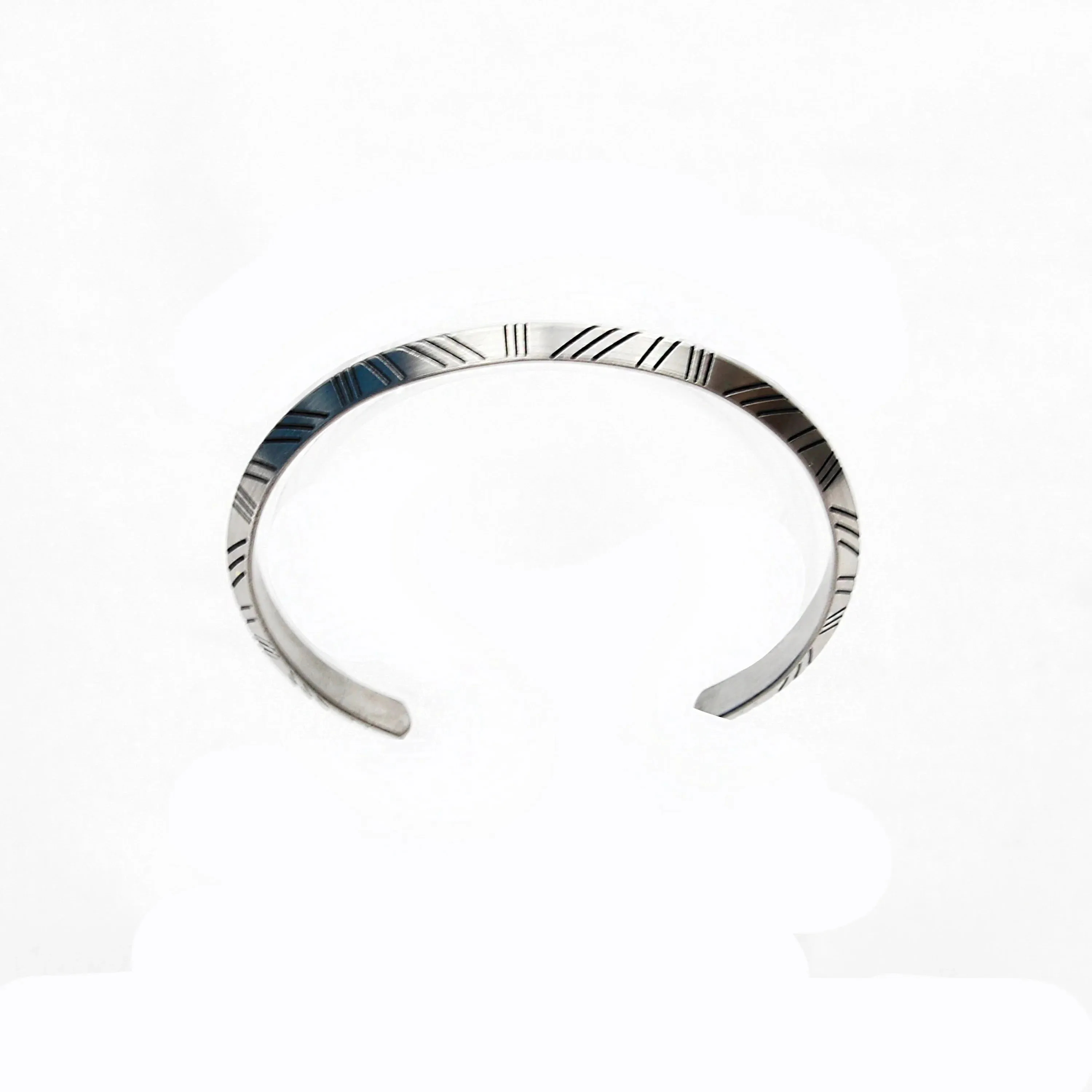 Sigered Stainless Steel Tribal Cuff