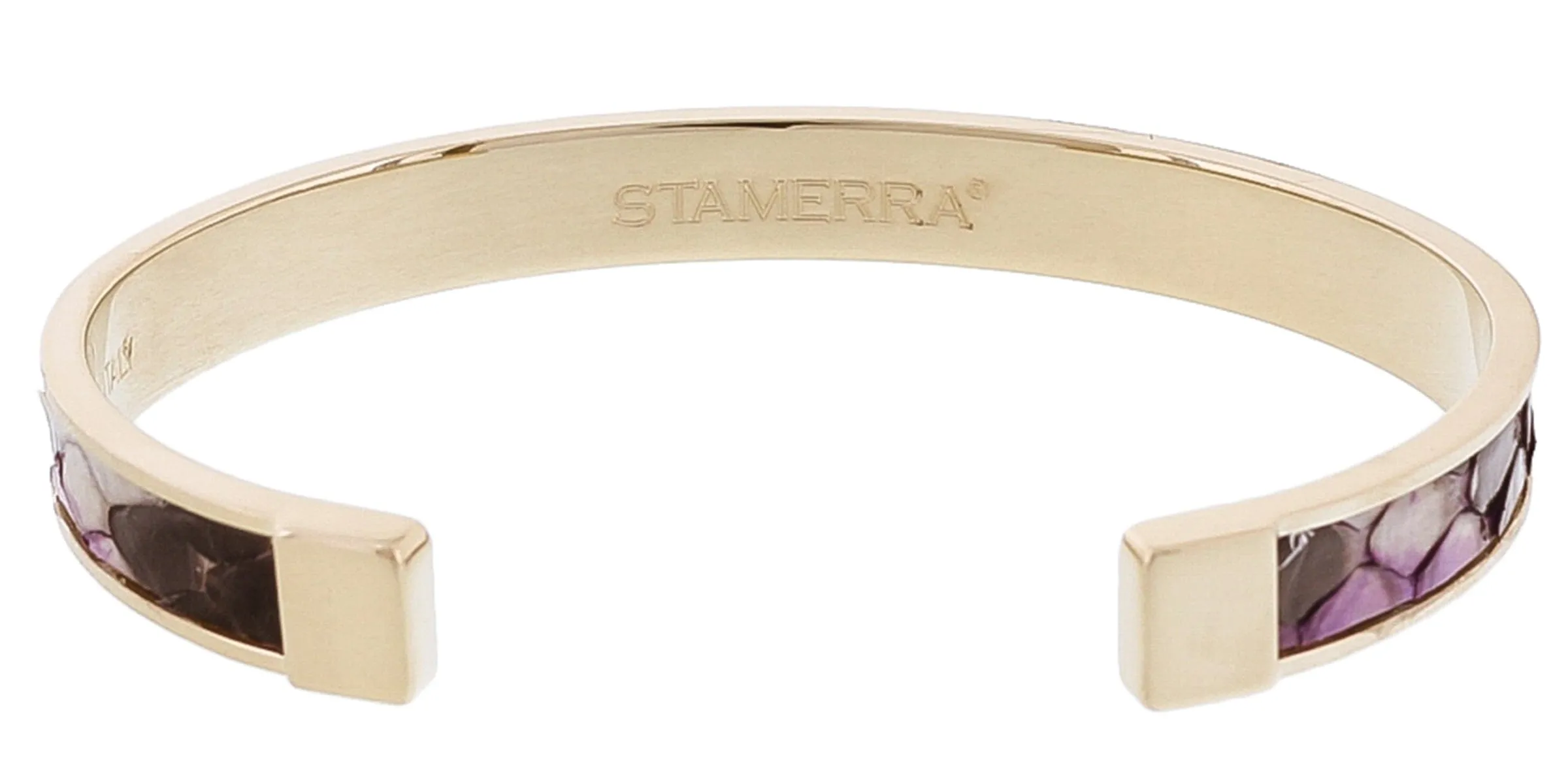Stamerra PICCOLO PITTONE VIO Purple Genuine Python Bracelet