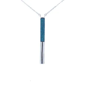 Sterling Silver Vertical Bar Necklace