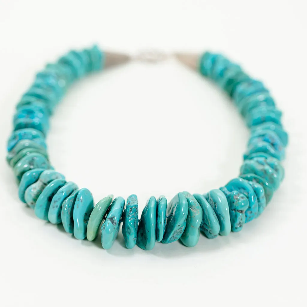 Tumbled turquoise necklace
