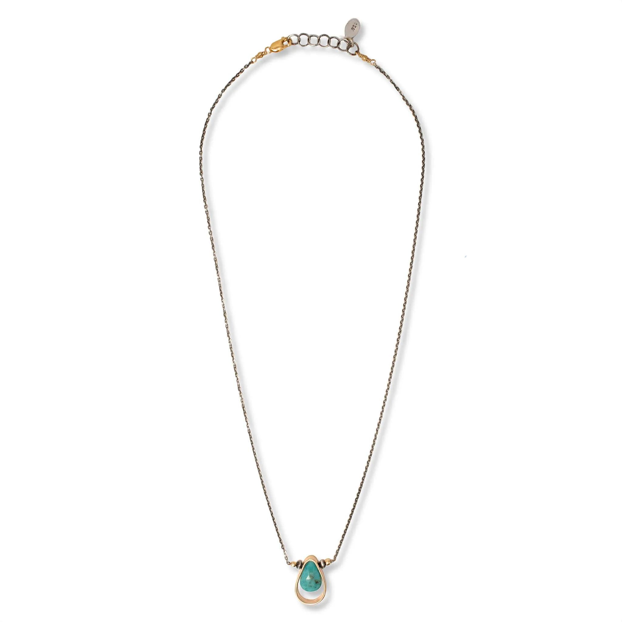 Turquoise Teardrop Necklace