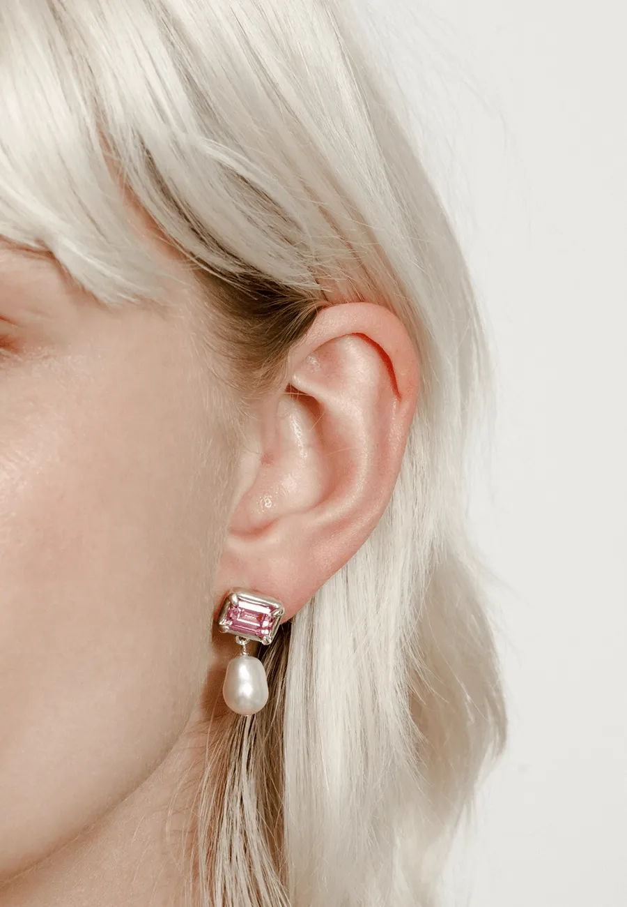 Wolf Circus Sophie Earrings Silver Pink