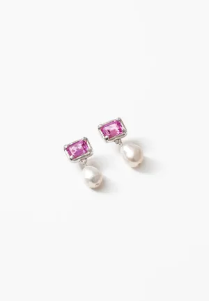 Wolf Circus Sophie Earrings Silver Pink